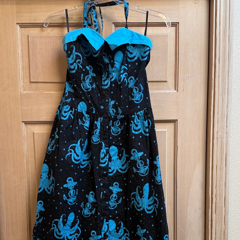 Sourpuss Black and Blue Dress